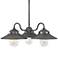 Atwell 24 1/4" Wide Aged Zinc 3-Light Outdoor Chandelier