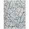 Atwell Abstract Indoor Blue Area Rug 3282F 3' x 5'