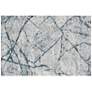5_Atwell Abstract Indoor Blue Area Rug 3282F 5'-3" x 7'-6" more views