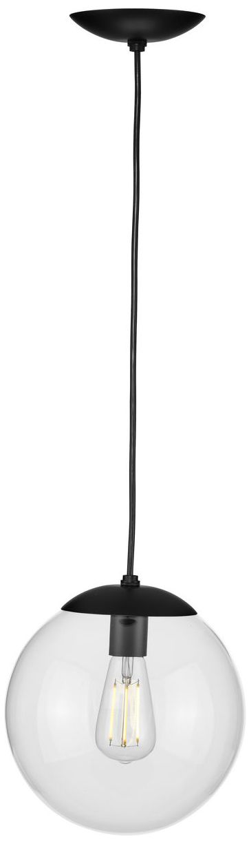 Atwell Collection 10-inch Clear Glass Globe Medium Hanging Pendant Light