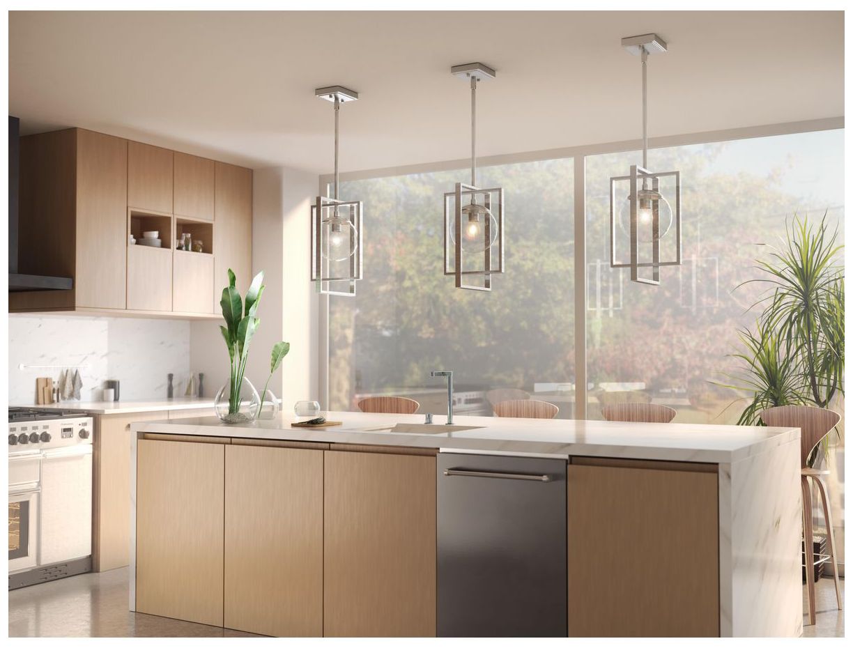Image 2 Atwell Collection One-Light Clear Glass Pendant Light more views