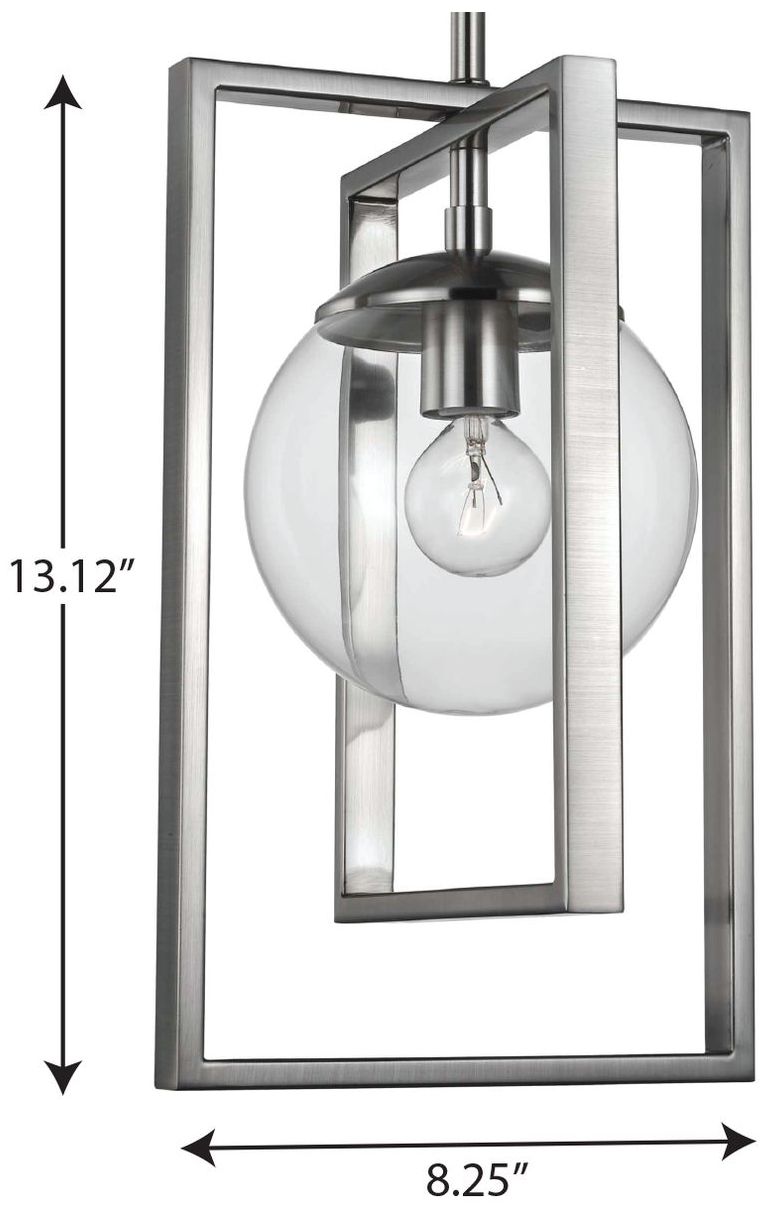 Image 4 Atwell Collection One-Light Clear Glass Pendant Light more views