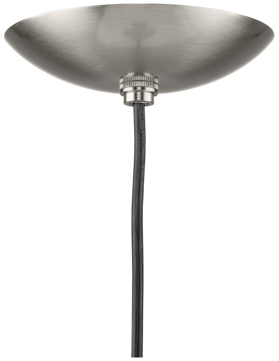 Atwell Collection Opal Glass Globe Large Hanging Pendant Light