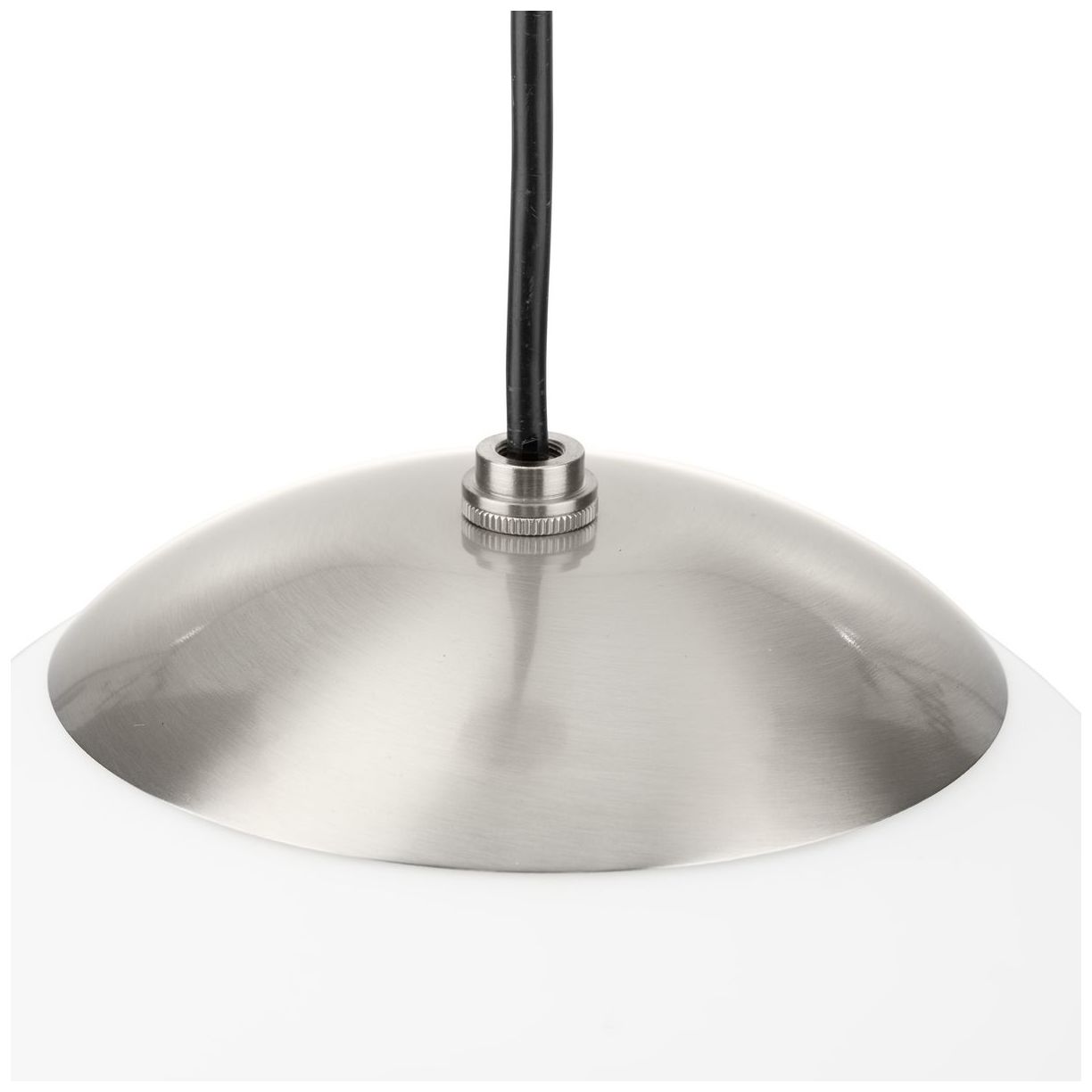 Atwell Collection Opal Glass Globe Large Hanging Pendant Light