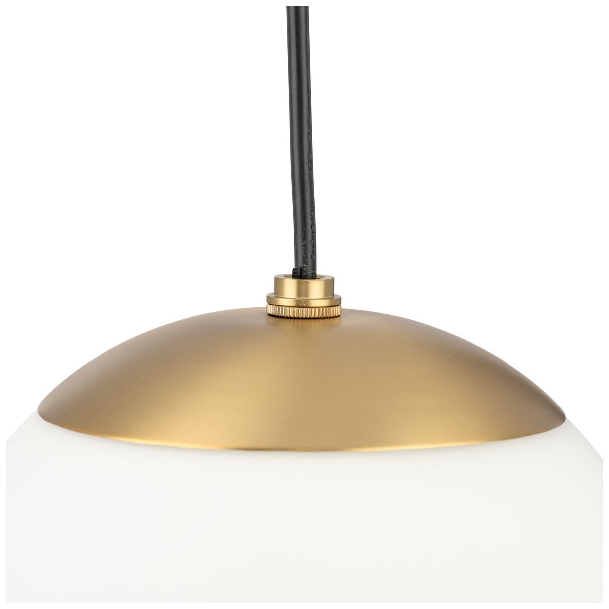 Atwell Collection Opal Glass Globe Large Hanging Pendant Light