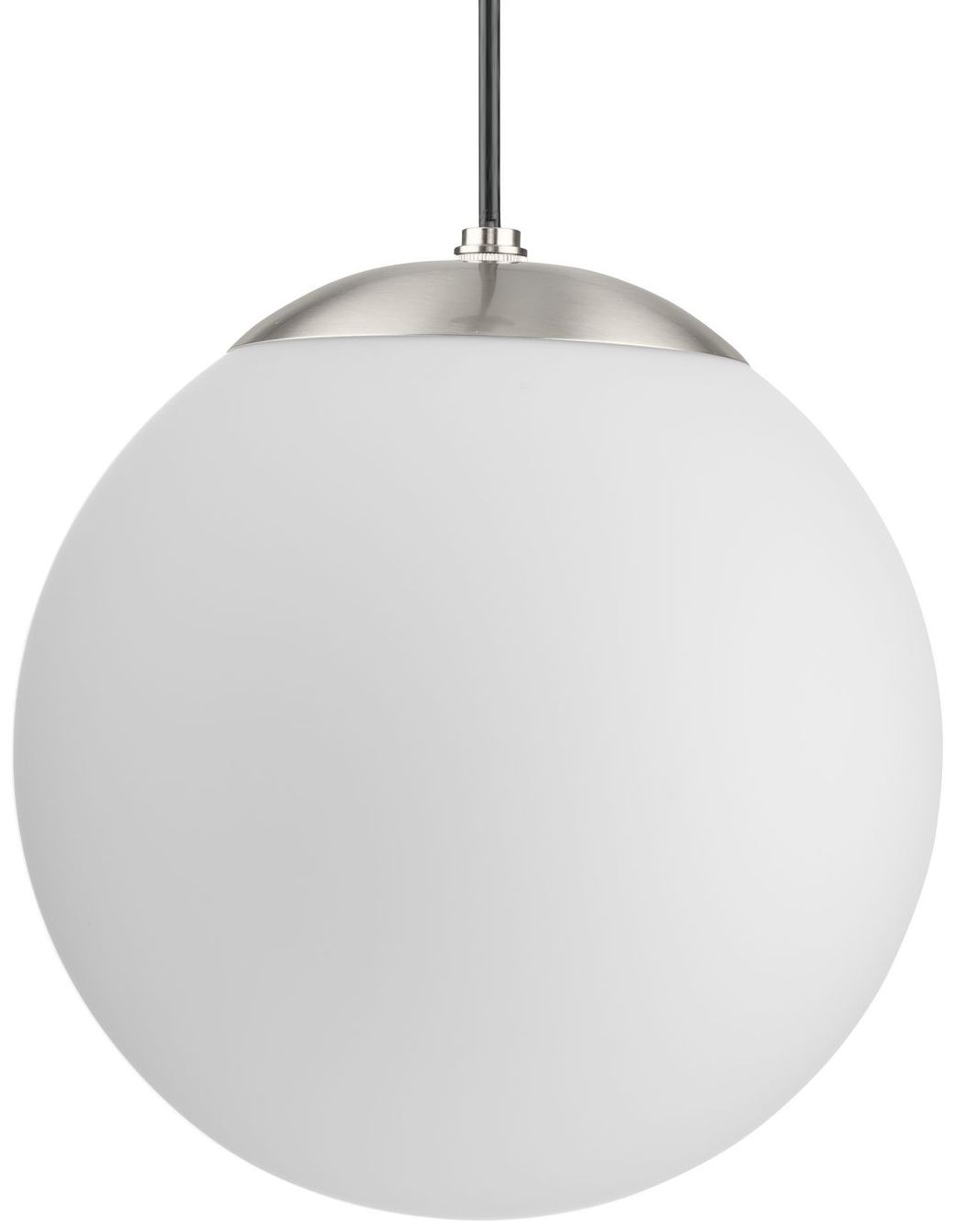 Atwell Collection Opal Glass Globe Medium Hanging Pendant Light