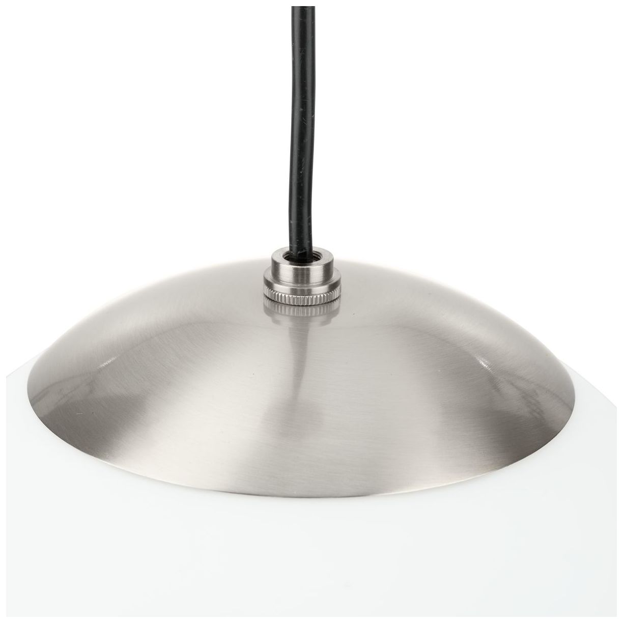 Atwell Collection Opal Glass Globe Medium Hanging Pendant Light