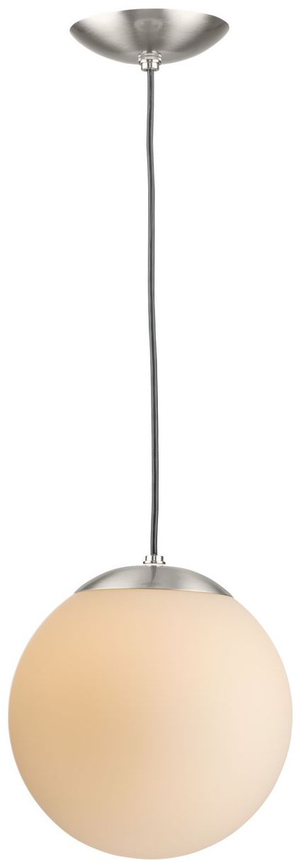 Image 6 Atwell Collection Opal Glass Globe Medium Hanging Pendant Light more views