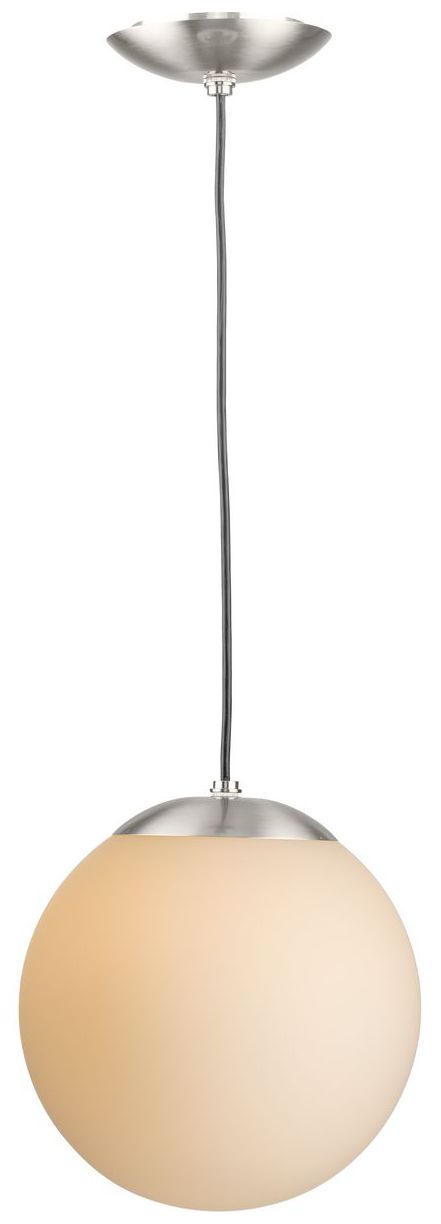 Atwell Collection Opal Glass Globe Medium Hanging Pendant Light