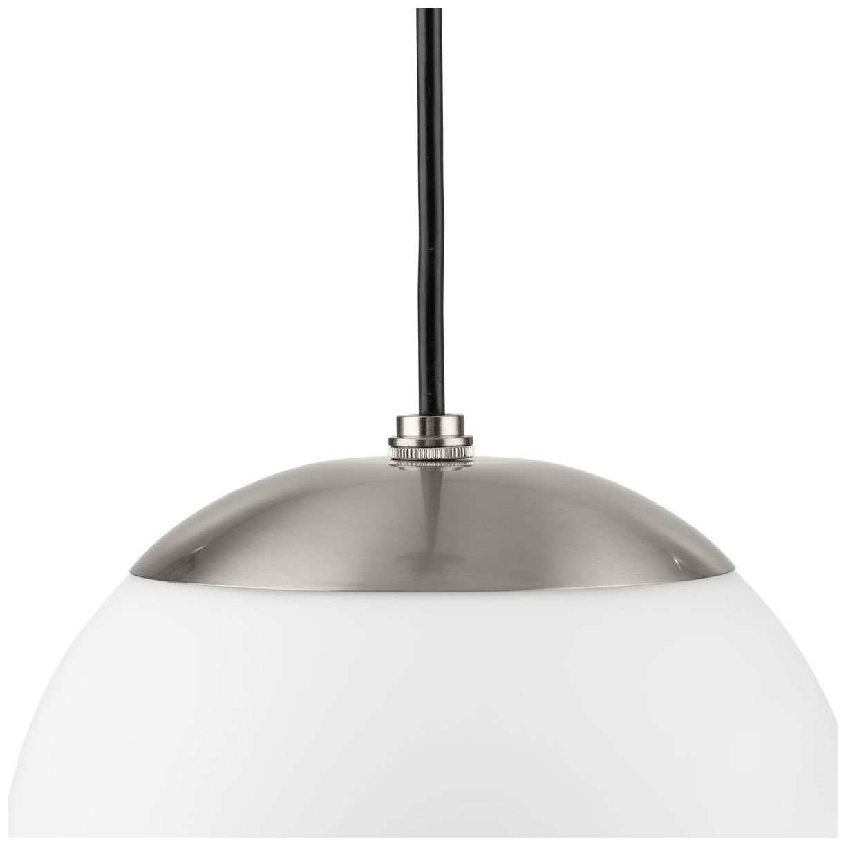 Atwell Collection Opal Glass Globe Medium Hanging Pendant Light