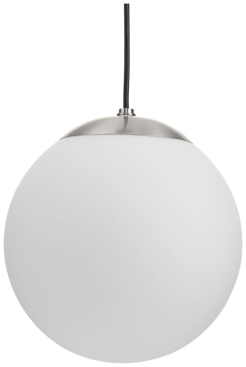 Atwell Collection Opal Glass Globe Medium Hanging Pendant Light