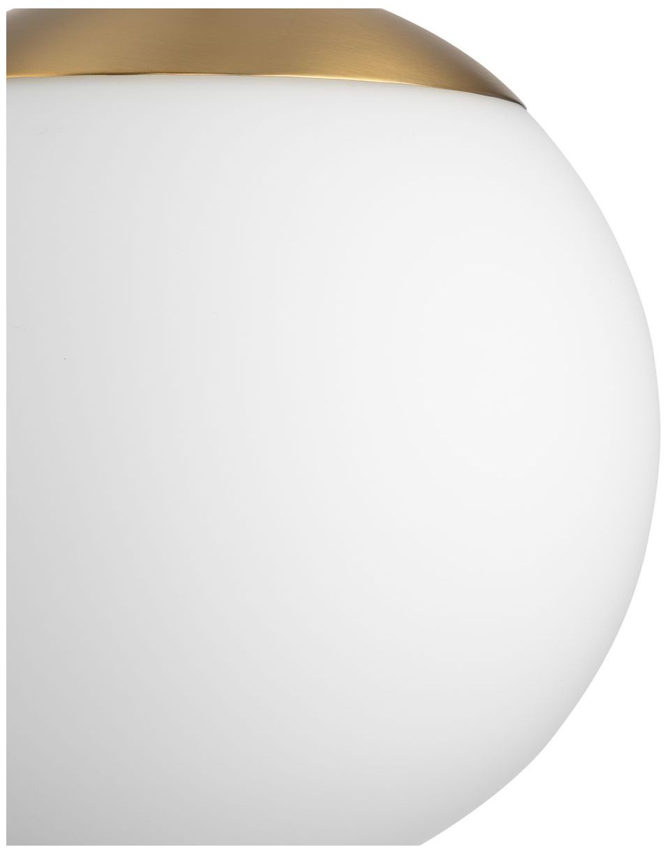 Atwell Collection Opal Glass Globe Medium Hanging Pendant Light