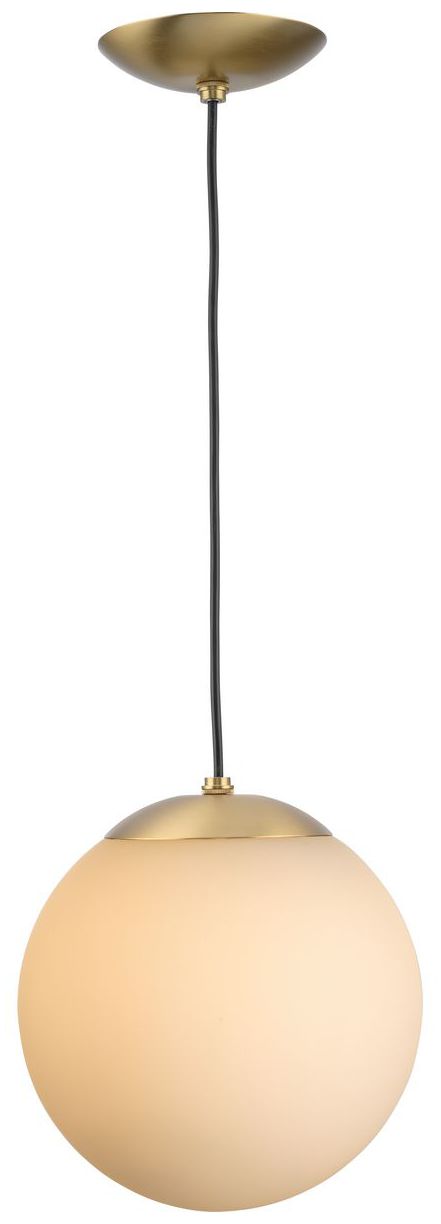 Image 5 Atwell Collection Opal Glass Globe Medium Hanging Pendant Light more views