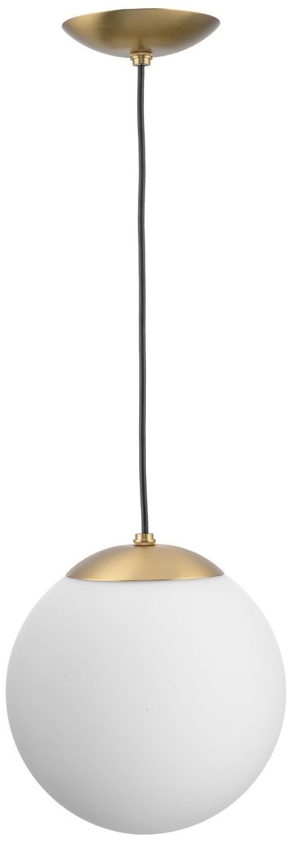Image 6 Atwell Collection Opal Glass Globe Medium Hanging Pendant Light more views