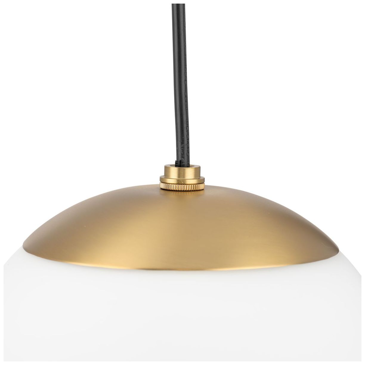 Atwell Collection Opal Glass Globe Medium Hanging Pendant Light