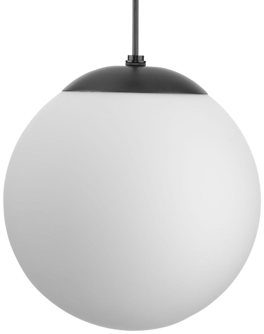 Atwell Collection Opal Glass Globe Medium Hanging Pendant Light