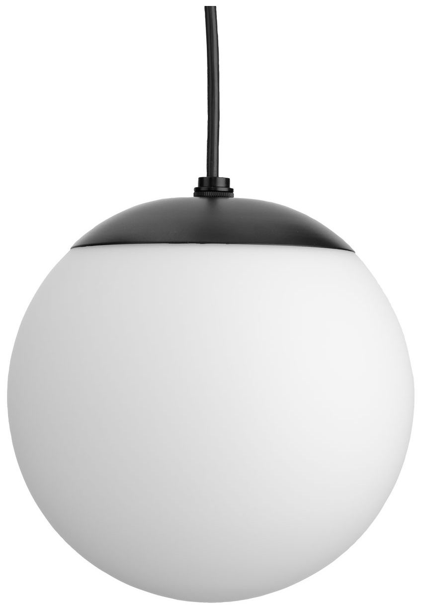 Atwell Collection Opal Glass Globe Medium Hanging Pendant Light