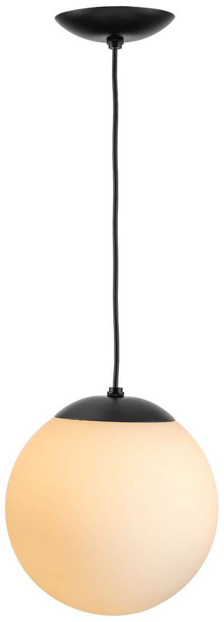 Atwell Collection Opal Glass Globe Medium Hanging Pendant Light