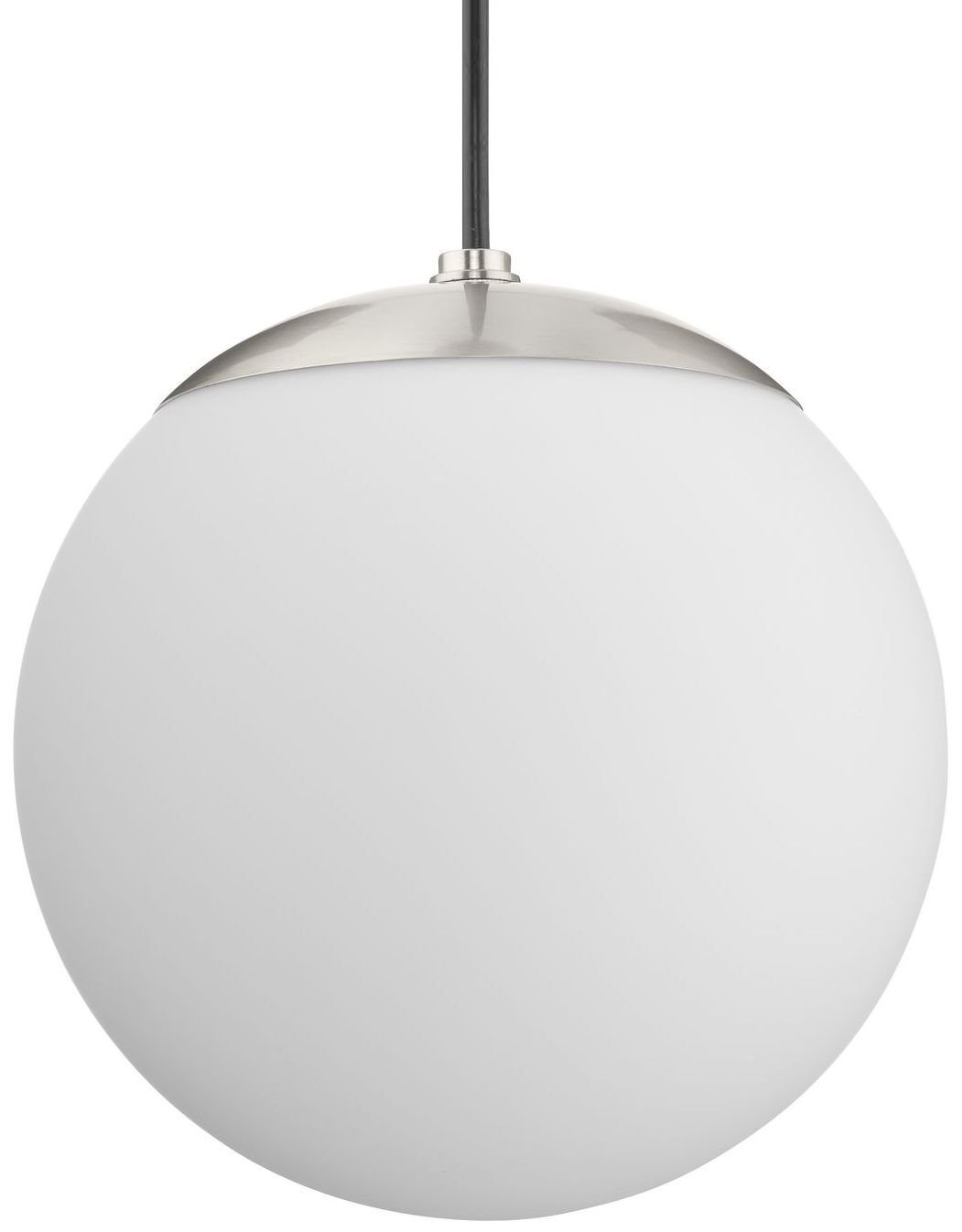 Atwell Collection Opal Glass Globe Small Hanging Pendant Light