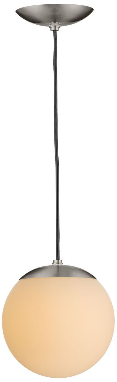 Atwell Collection Opal Glass Globe Small Hanging Pendant Light