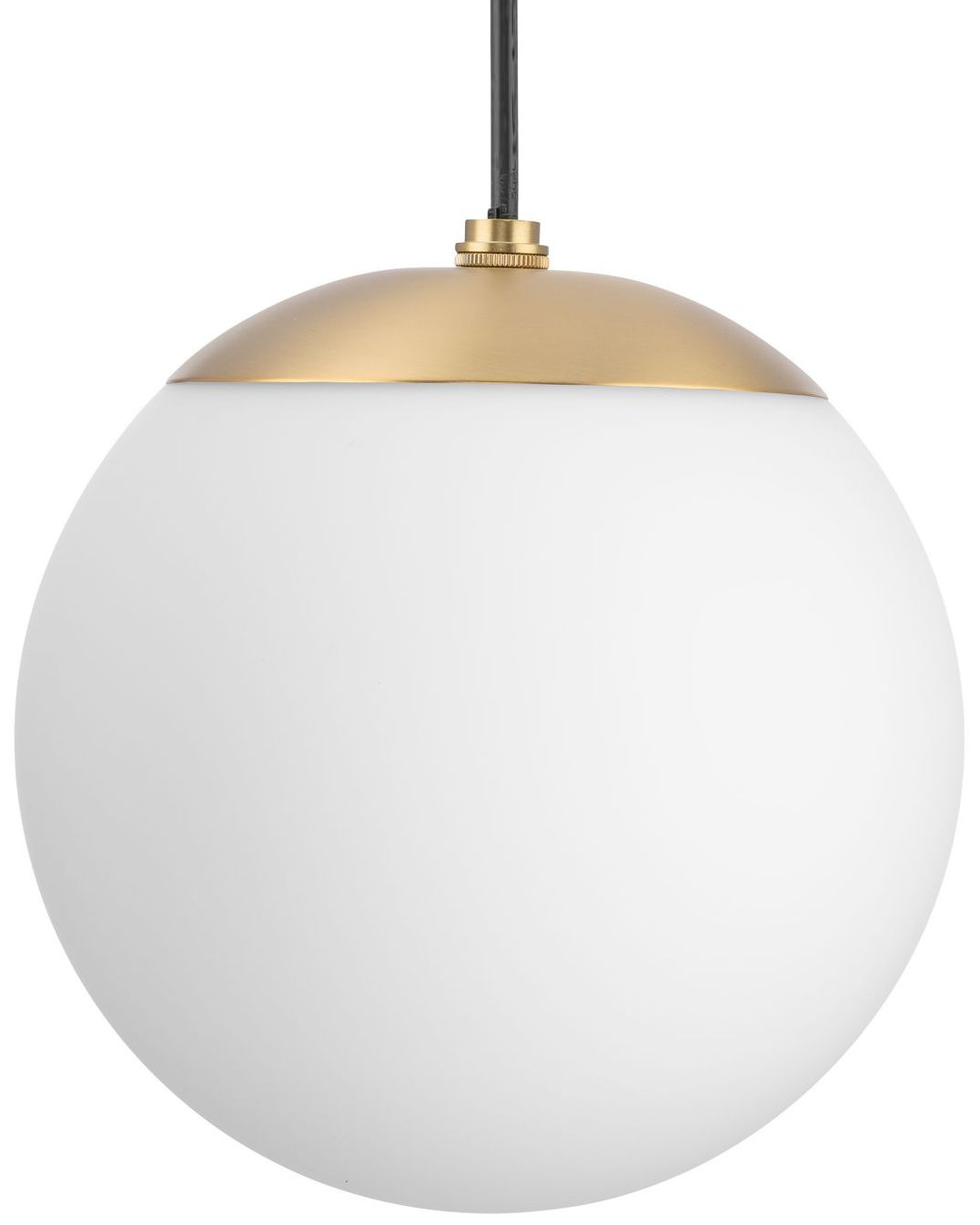 Atwell Collection Opal Glass Globe Small Hanging Pendant Light
