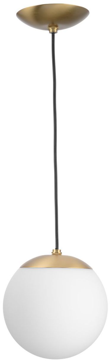 Image 3 Atwell Collection Opal Glass Globe Small Hanging Pendant Light more views