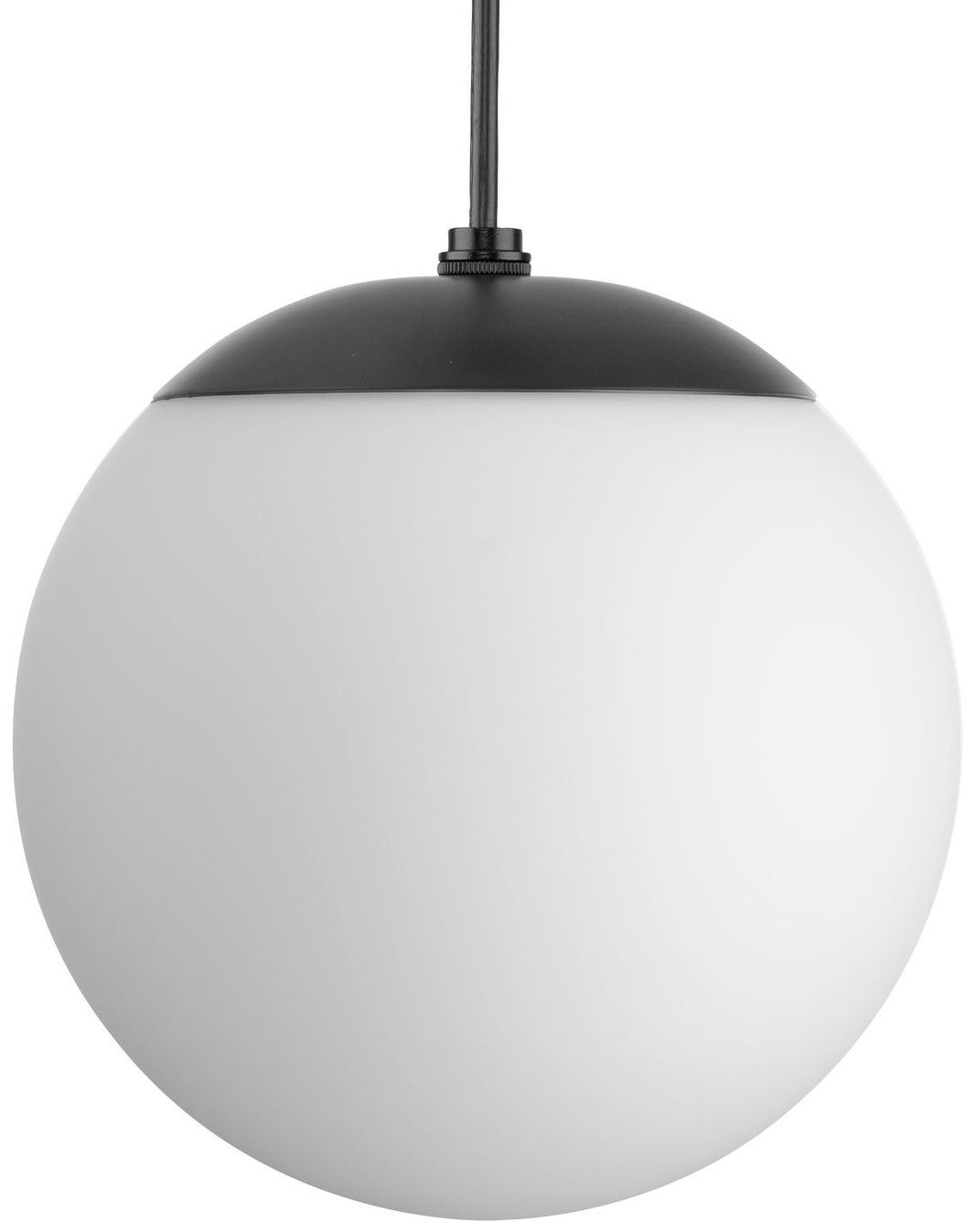 Atwell Collection Opal Glass Globe Small Hanging Pendant Light