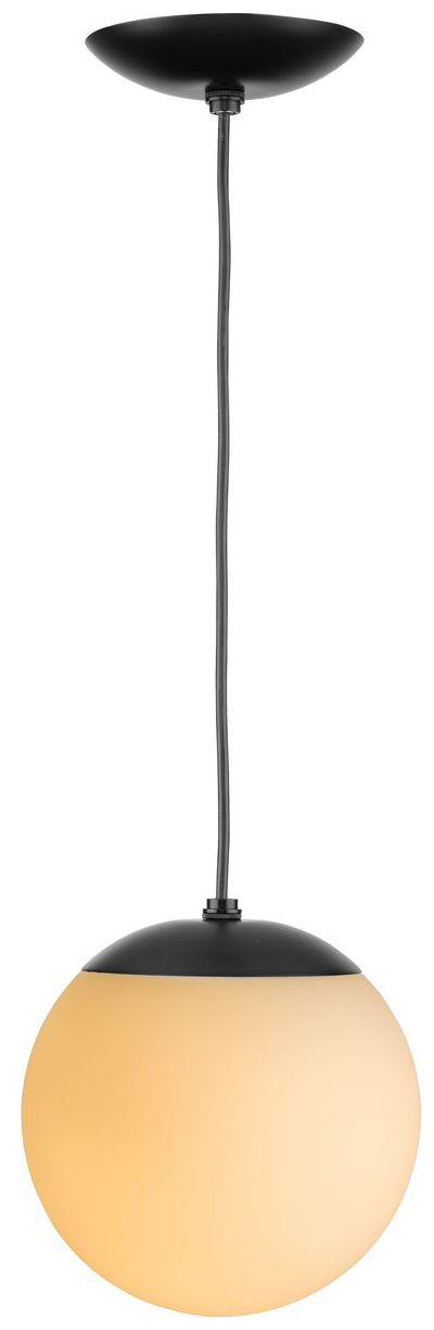 Atwell Collection Opal Glass Globe Small Hanging Pendant Light