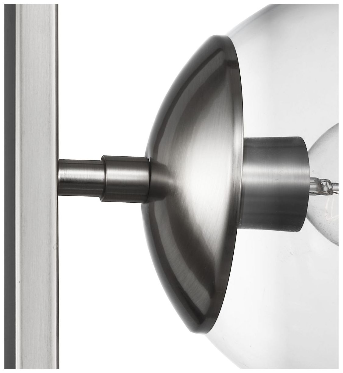 Atwell Collection Two-Light Clear Glass Pendant Light