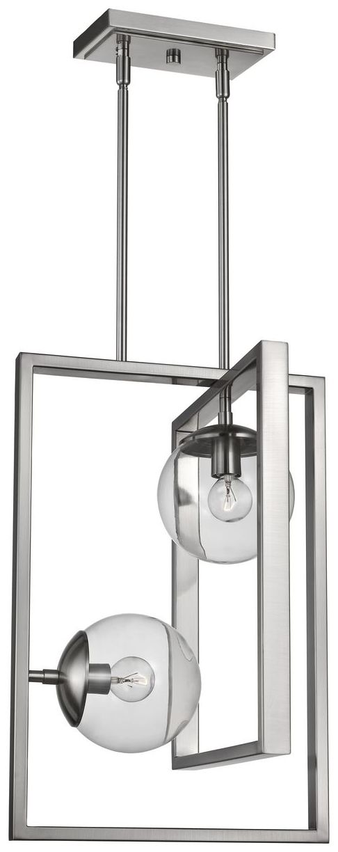 Image 6 Atwell Collection Two-Light Clear Glass Pendant Light more views