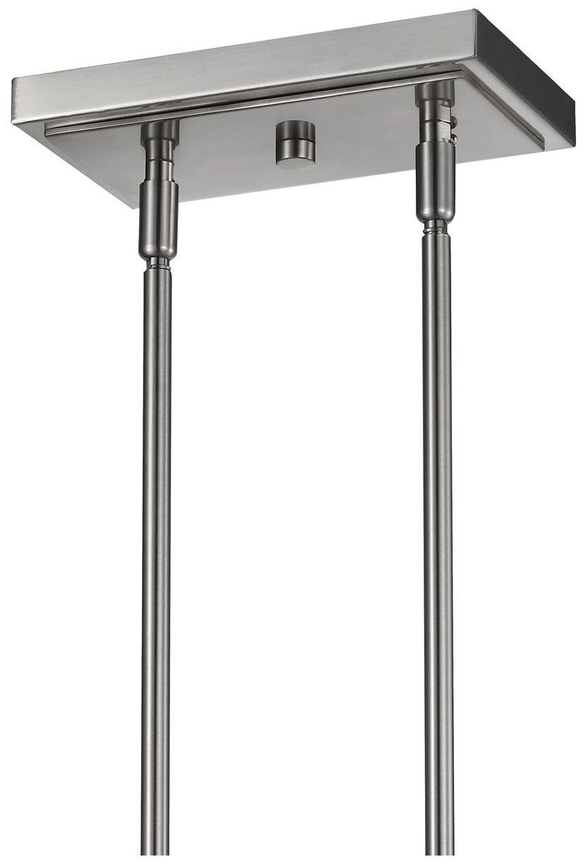 Atwell Collection Two-Light Clear Glass Pendant Light