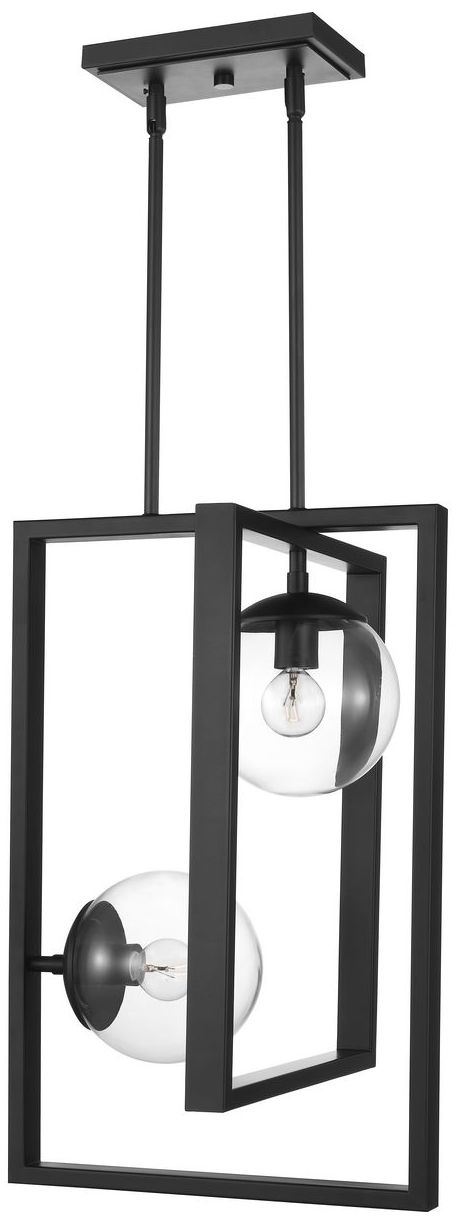 Image 5 Atwell Collection Two-Light Clear Glass Pendant Light more views