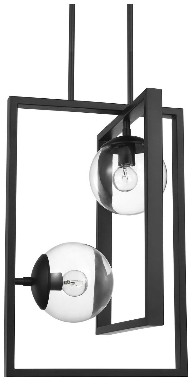 Image 6 Atwell Collection Two-Light Clear Glass Pendant Light more views