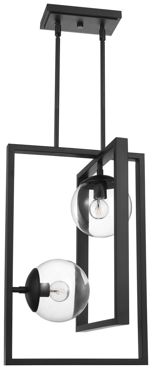 Image 7 Atwell Collection Two-Light Clear Glass Pendant Light more views