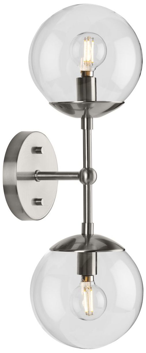 Image 6 Atwell Collection Two-Light Mid-Century Modern Wall Sconce more views