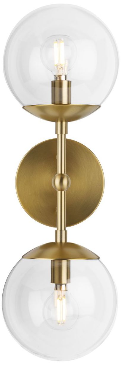 Atwell Collection Two-Light Mid-Century Modern Wall Sconce