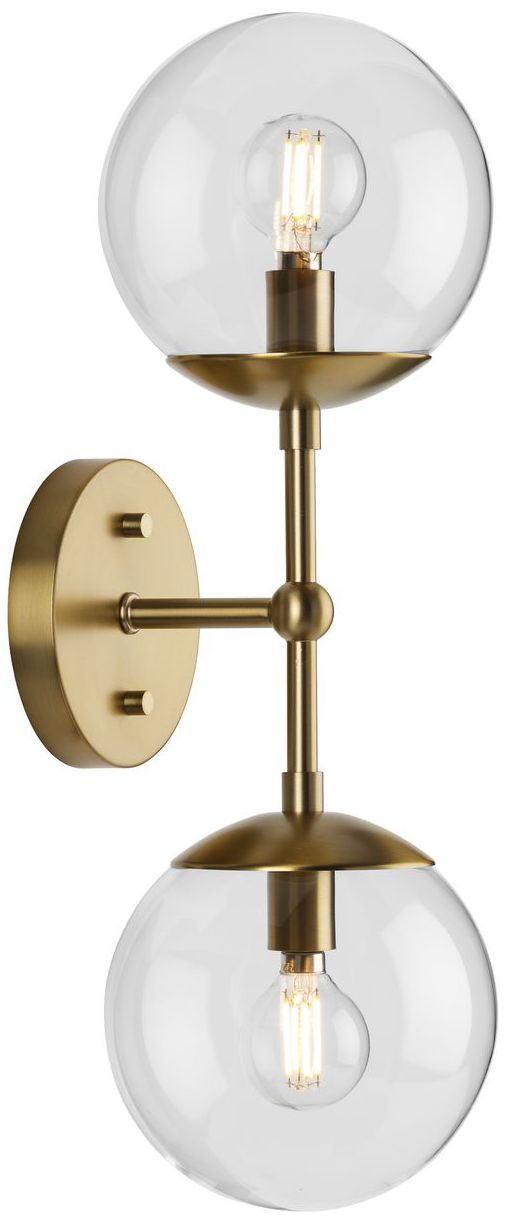 Atwell Collection Two-Light Mid-Century Modern Wall Sconce