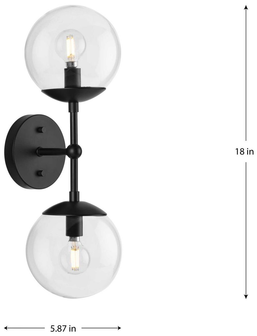 Image 4 Atwell Collection Two-Light Mid-Century Modern Wall Sconce more views