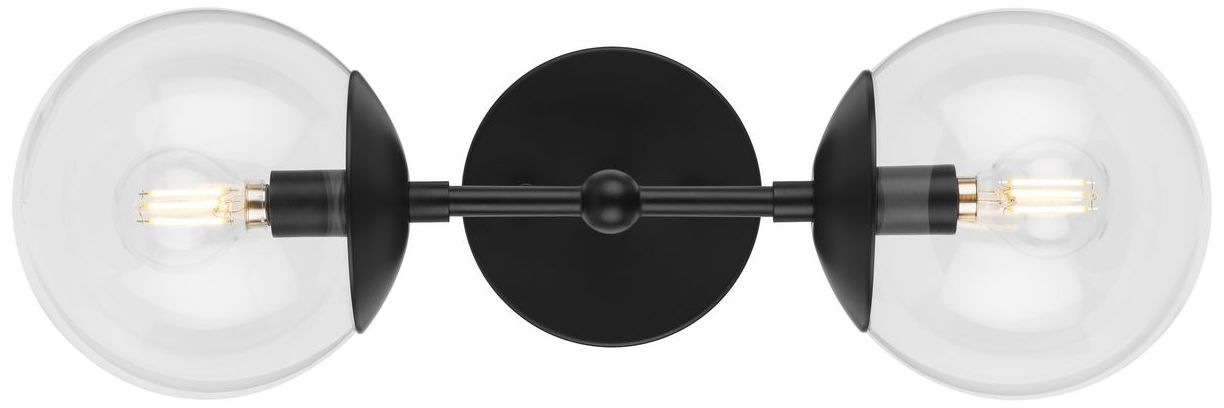Image 6 Atwell Collection Two-Light Mid-Century Modern Wall Sconce more views