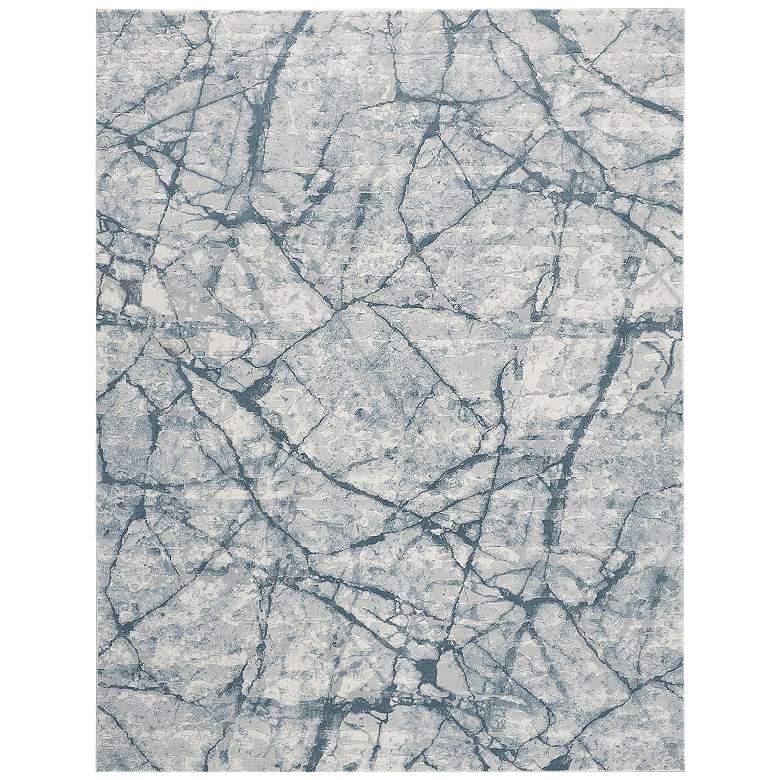 Image 1 Atwell Transitional Abstract Soft Indoor Blue Area Rug 3282F