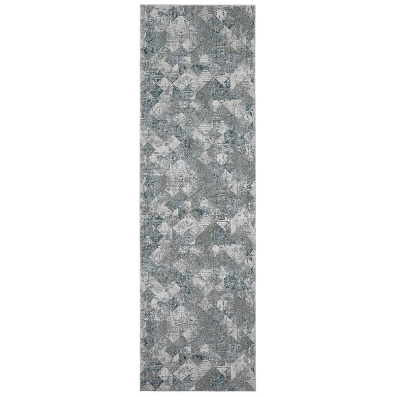 Image 1 Atwell Transitional Abstract Soft Indoor Green Area Rug 3868F