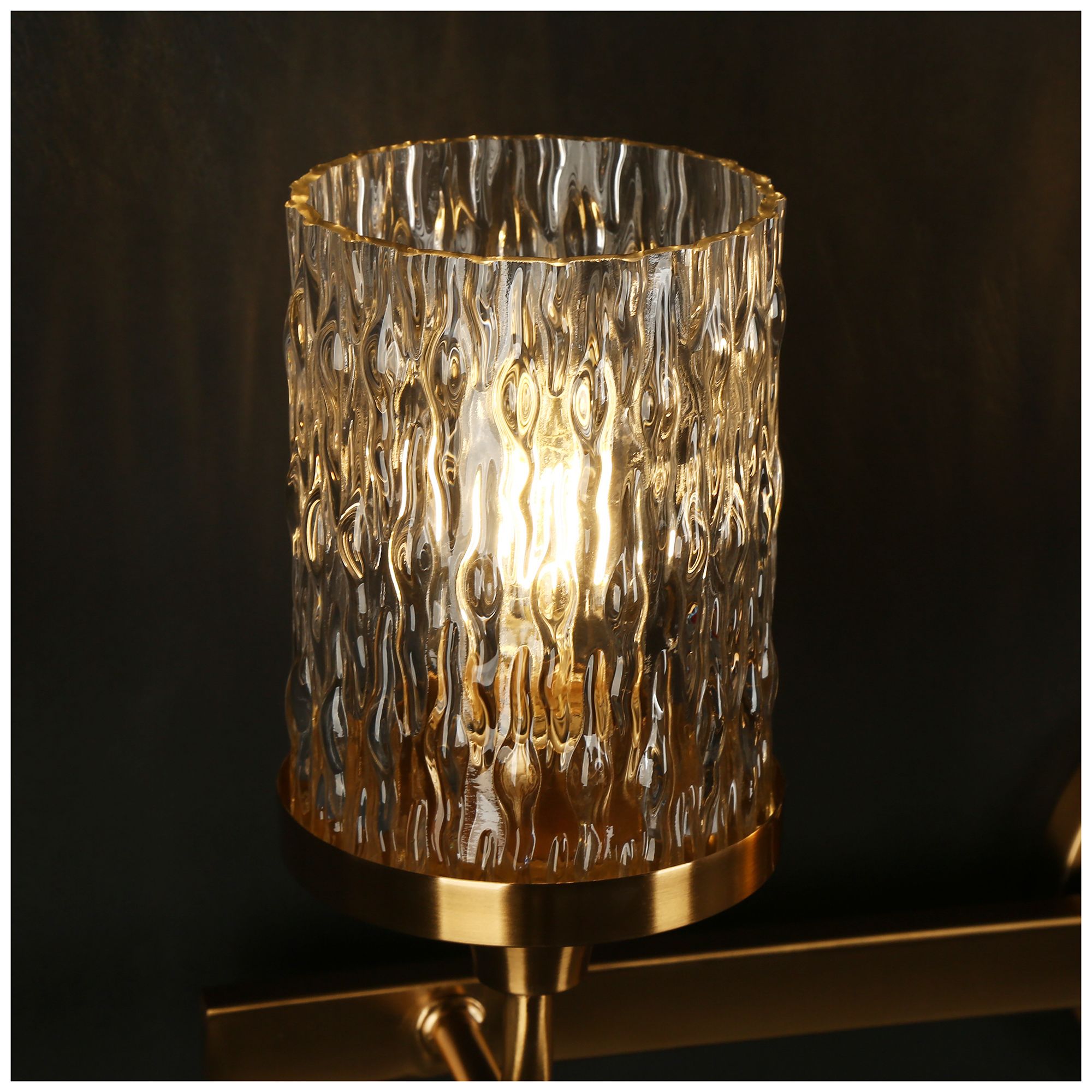 Atymonify 3-Light Glass Bath Vanity Light - Made to Order