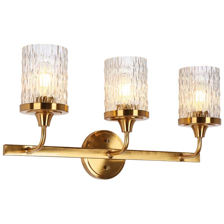 Image 1 Atymonify 3-Light Glass Bath Vanity Light