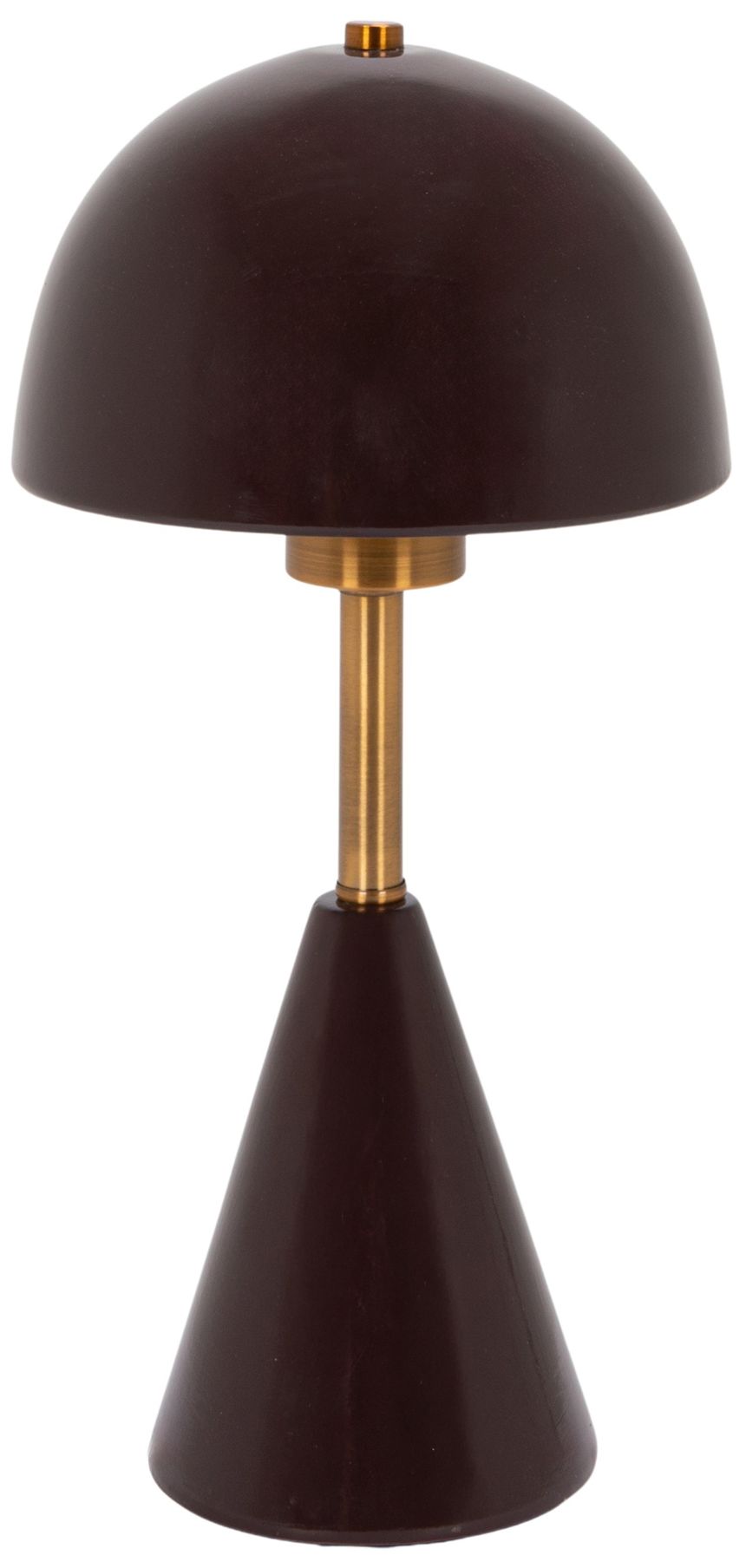Image 4 Aubergine 14" Conical Stoneware Table Lamp with Stoneware Dome Shade more views