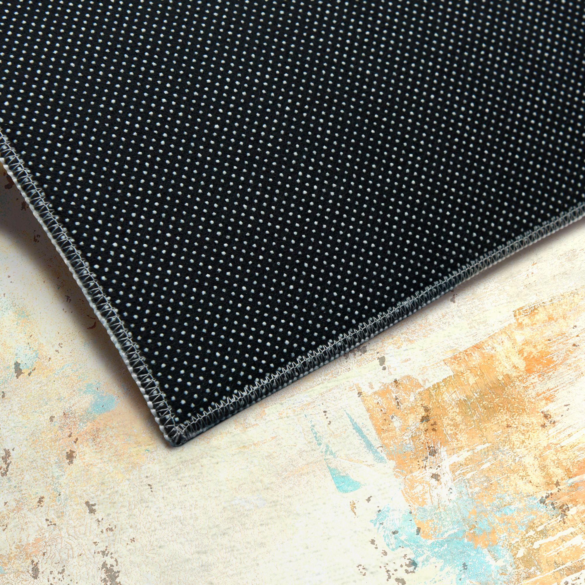 Image 4 Aubergine II Washable Abstract Art Area Rug size 5'x8' more views