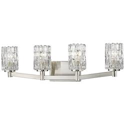 Aubrey 31 1/2" Wide Brushed Nickel 4-Light Vanity Bath Light