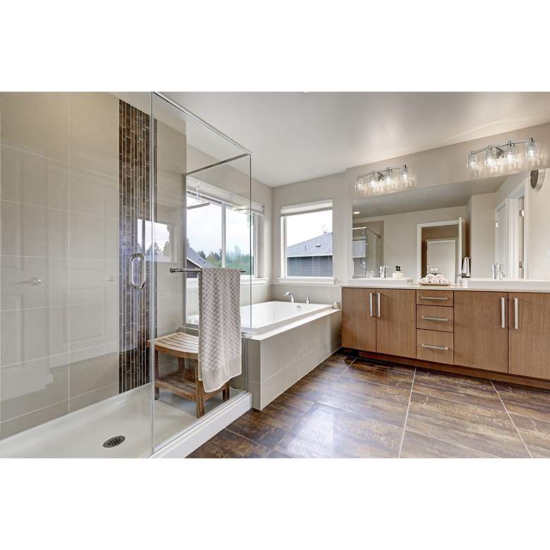 Image 2 Aubrey 31 1/2" Wide Brushed Nickel 4-Light Vanity Bath Light more views