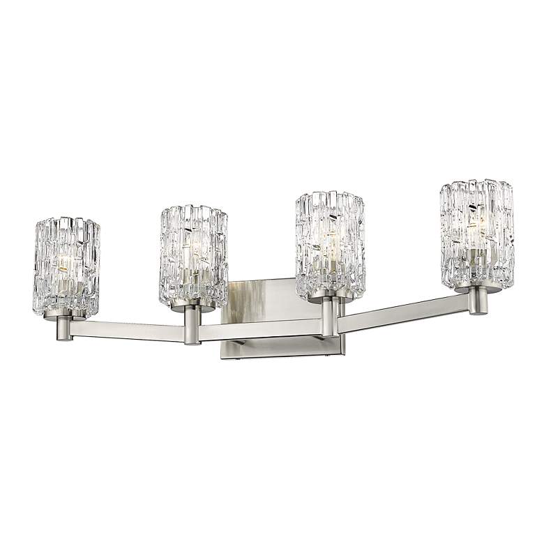 Image 3 Aubrey 31 1/2 inch Wide Brushed Nickel 4-Light Vanity Bath Light more views