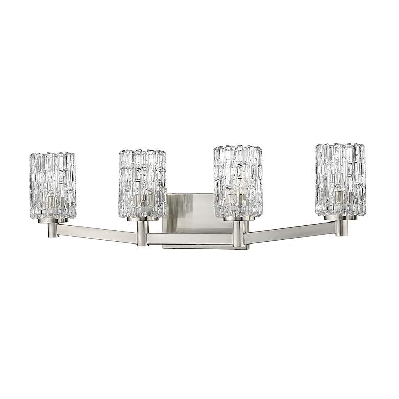 Image 4 Aubrey 31 1/2" Wide Brushed Nickel 4-Light Vanity Bath Light more views