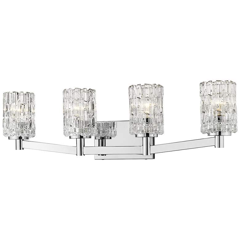 Image 3 Aubrey 31 1/2" Wide Chrome 4-Light Bath Light